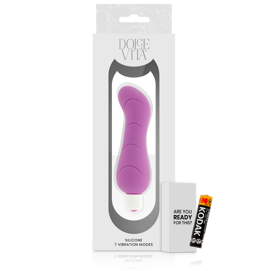 Dolce Vita - Violet Silicone G-Spot Vibrator, Hygienic Material, Soft Texture, Water Resistant