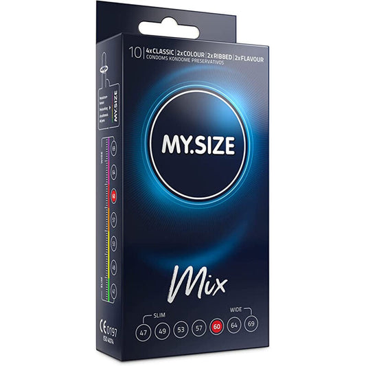 My Size Mix Condoms - Wide Variety, Ultra-Thin and Hypoallergenic 60 Mm - 10 Units