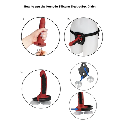 Electrastim Silicon Fusion Komodo Dildo - Electrostimulating Silicon Fusion Komodo Dildo