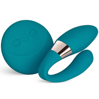 Lelo Tiani Duo - Couples Massager with Double Vibrations, Remote Control, Blue