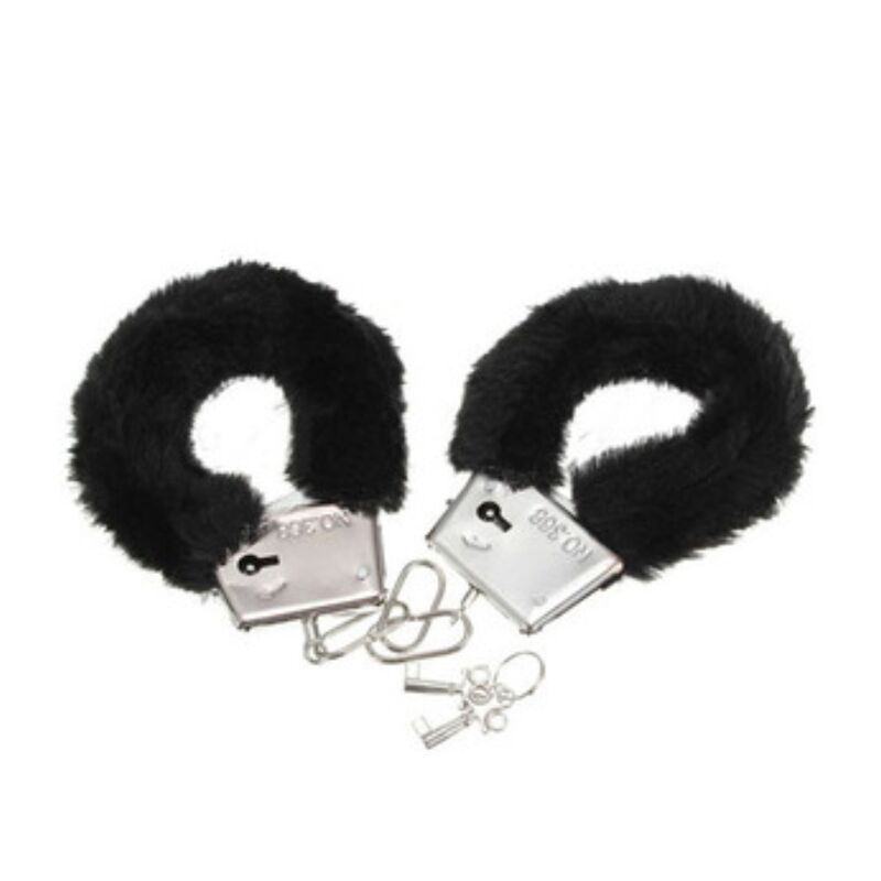 Diablo Picante - Pleasure Handcuffs With Soft Black Fur