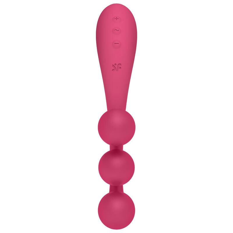 Satisfyer Vibrator- Tri Ball 1 Multi Vibrator Roșu