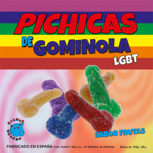 Pride- Fructe Gumate Penis Cu Zahăr Lgbt