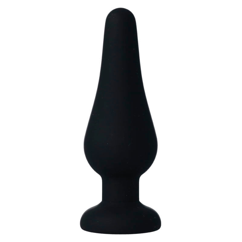 Intense Anal Toys-Dop Anal Intens Pipo M Silicon Negru Negru 11 Cm