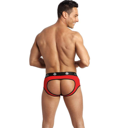 Anais Men - Soul Jock Bikini (Red Microfiber with Black Trim) - S