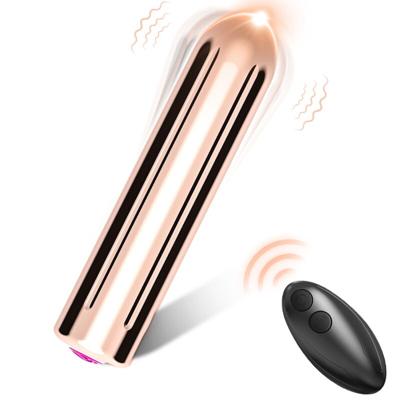 Armony Stimulators- Warhead Vibrator Glonț Telecomandă Auriu 2 Cm X 8,8 Cm