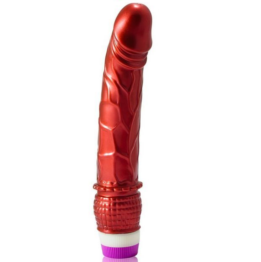 Baile Vibrator Linex Red - Penis Vibrator with Soft Gelatin, Adjustable