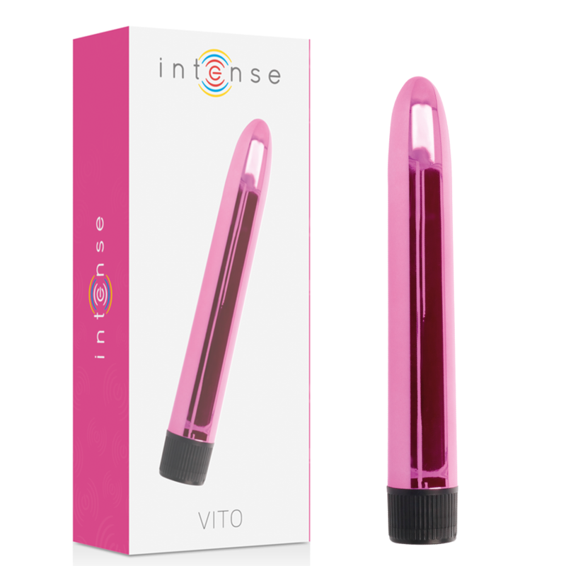 Intense Fun - Intense Vibrator Vito Pink, 17 cm, Powerful Vibrations, Works with 2 AA Batteries