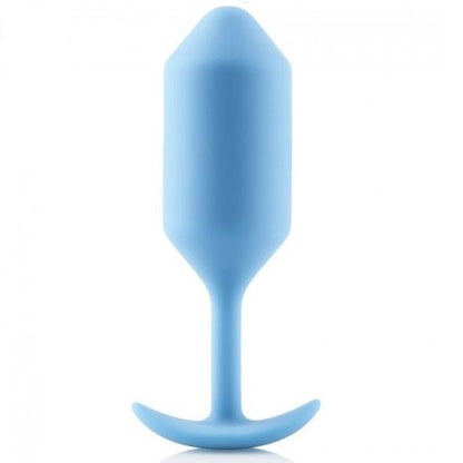 B-Vibe Snug Anal Plug 3 Teal, Silicone Seamless, Weight 180g, Ergonomic Shape, Water Resistant