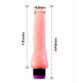 Nmc Toys - Realistic Vibrator With Burning Penis, 19.5 cm, Color: Flesh, Material: PVC, Multi-Speed ​​Vibration