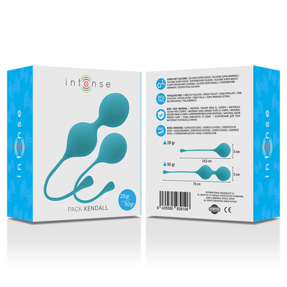 Intense Health & Fun-Intense Kegel Margele Kegel Pachet Kendall Albastru