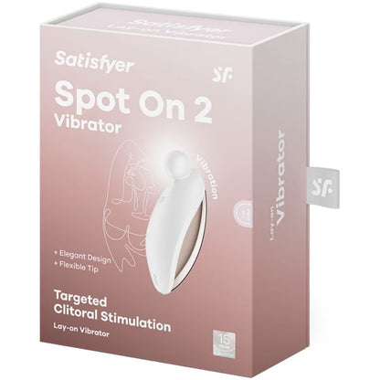 Satisfyer Vibrator- Spot On 2 Lay On Vibrator Alb