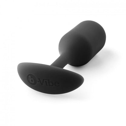 B-Vibe Snug Anal Plug 2 Black, Silicone Seamless, Weight 114g, Ergonomic Shape, Water Resistant