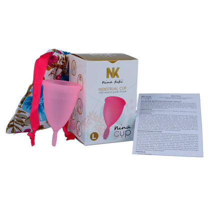 Nina Kikõ - Ecological Silicone Menstrual Cup, Size Pink L