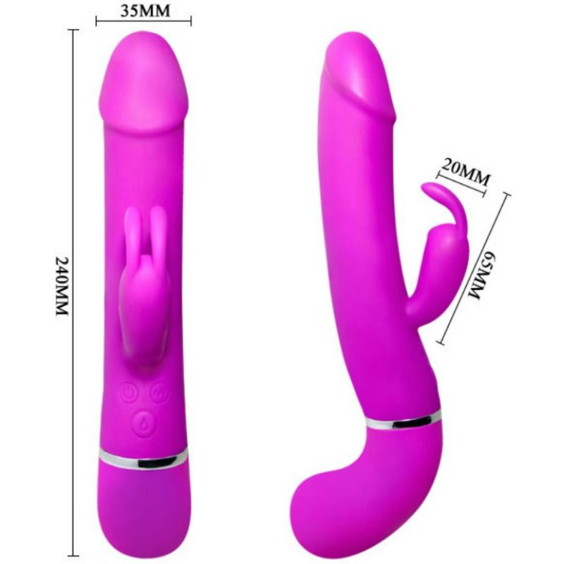 Pretty Love Smart - Henry Vibrator with 12 Vibrations, Bunny Clitoris Stimulation and Squirt Function, USB Rechargeable