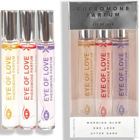 Eye Of Love - Perfume Set with Pheromones Eol Phr 10 Ml - Morning Glow, One Love, After Dark