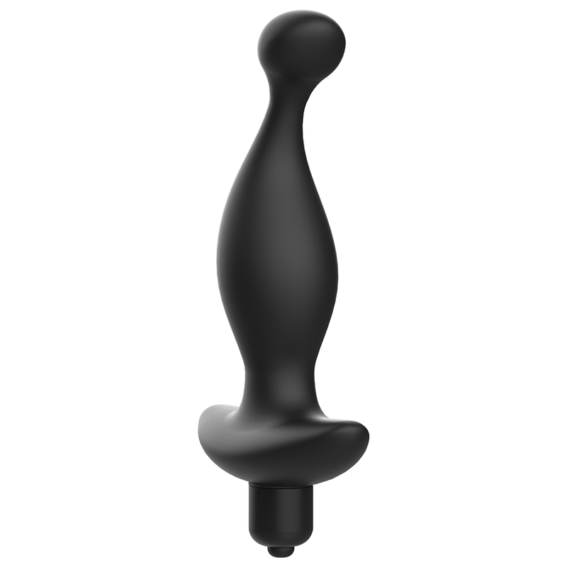 Addicted Toys Black Vibrating Anal Massager Toys Model 1 - Prostate Stimulation Waterproof Soft Silicone