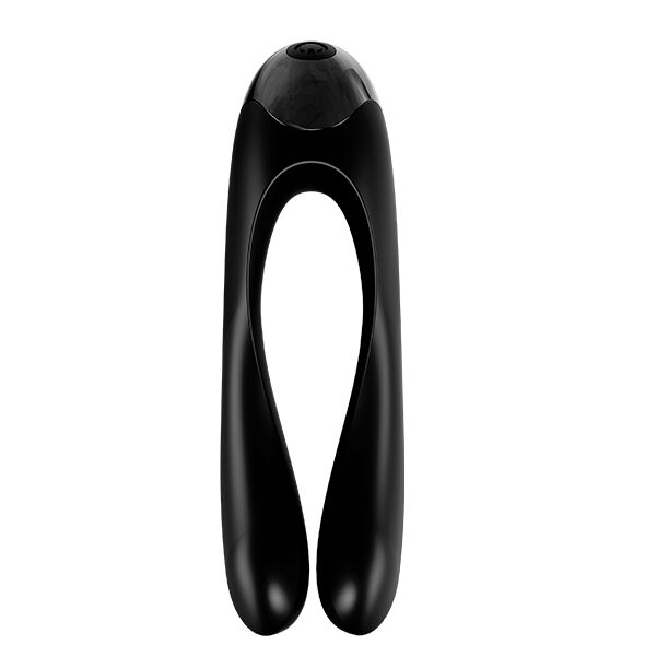 Satisfier Candy Stick Black Finger Vibrator, Small Size Finger Vibrator with Powerful Motor and Body-Friendly Design