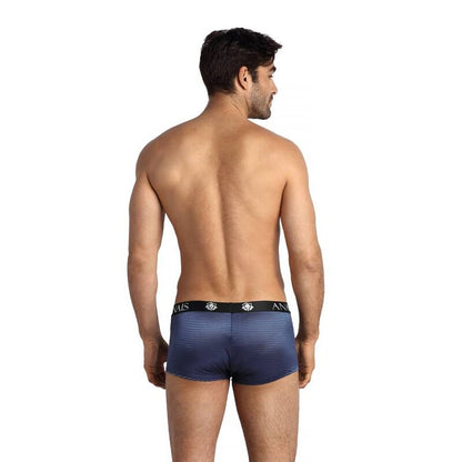 Anais Men - Naval Boxer S, Black Tulle in Navy Blue, Composition 94% Polyamide and 6% Elastane