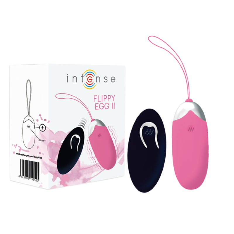 Intense Vibrant Egg Flippy II with Remote Control, Pink, from Intense Couples Toys