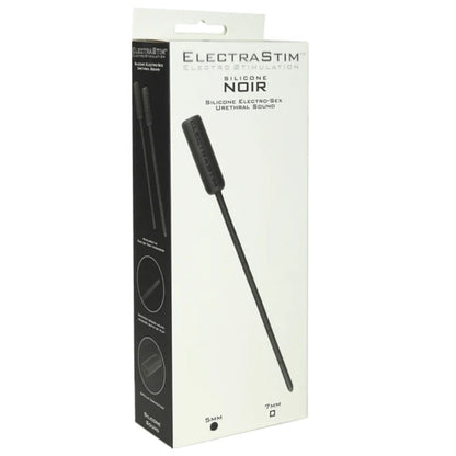 Electrastim - Flexible Electro-Sex Urethral Probes from Silicone Noir, 5 mm