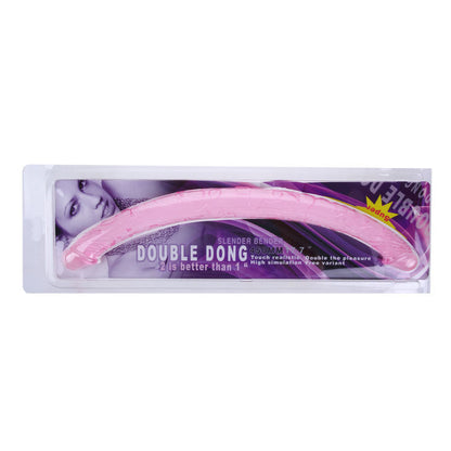 Baile Anal - Flexible Double Dildo Lilac, 44.5 cm Length, for Vaginal and Anal Penetration