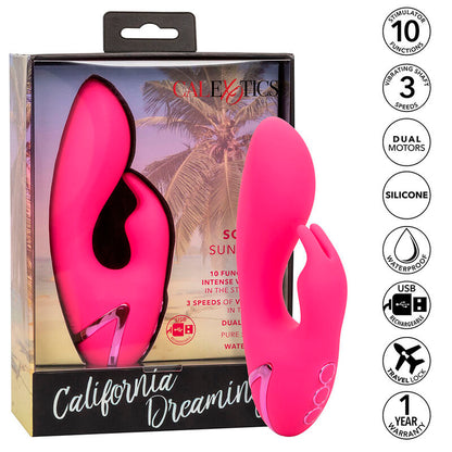 Calexotics- So. Cal Sunshine Vibrator Rabbit Fuchsia De California Dreaming