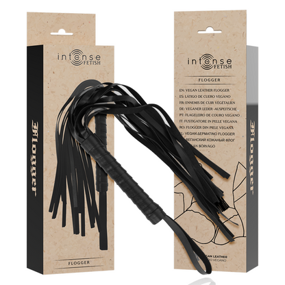 Intense Fetish - Vegan Leather Whip for Sensual Exploration