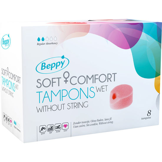 Beppy-  Tampoane Soft Comfort Wet 8 Unități