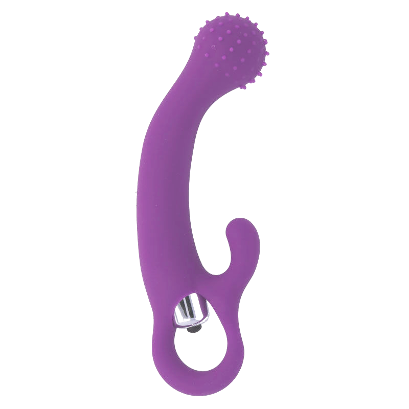 Intense Fun - Naila Purple Silicone Vibrator, G Spot, Clitoris Stimulator, Waterproof, Phthalate Free