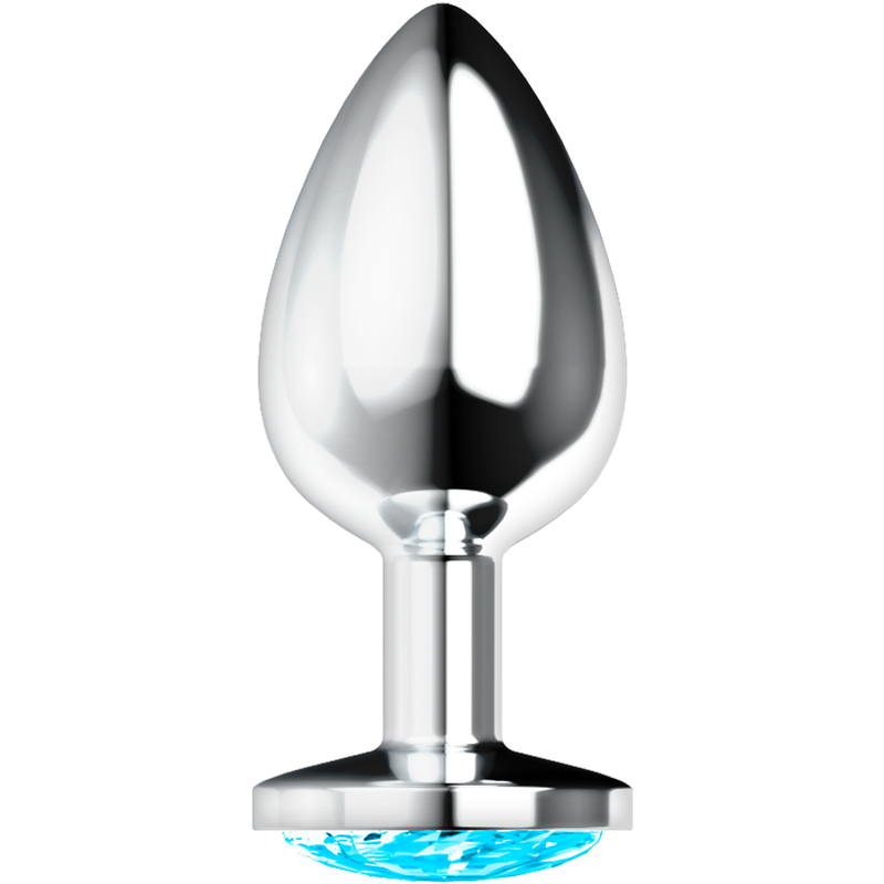 Ohmama - Anal Plug With Blue Sparkling Crystal L