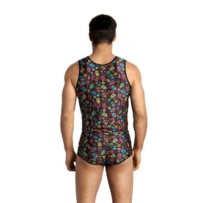 Anais Men Accesories Mexico Top M Soft Modal Floral Skull Print Classic Style Various Sizes Available