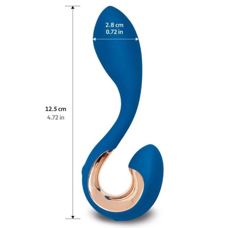 G-Vibe-Vibe   Gpop 2 G And P Point Vibrator Albastru Indigo