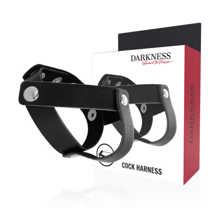 Darkness Sensations - Adjustable Leather Penis and Testicle Ring