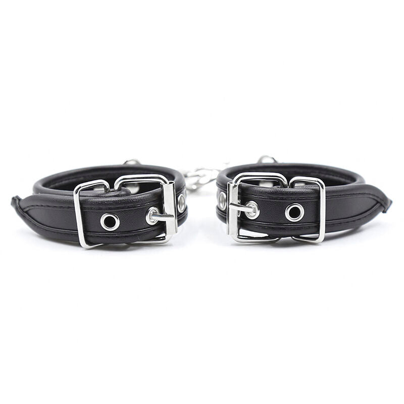 Ohmama Fetish - Adjustable Leather Strap Wrist Bondage One Size