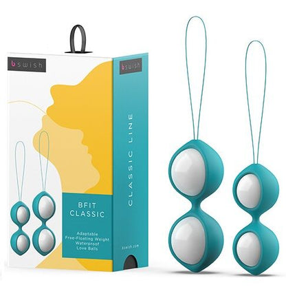 B Swish - Bfit Classic Jade Kegel Balls with Interchangeable Weights, Water Resistant, Couple Friendly