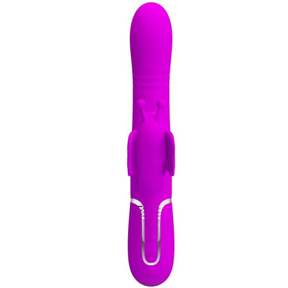 Pretty Love Flirtation- Vibrator Iepure  Multifuncțional 4 În 1 Fluture Fuchsia