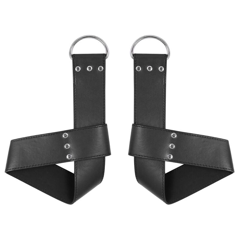 Ohmama Fetish Wrist or Ankle Suspender Cuffs - Wrist and Ankle Suspender Shackles, Composition: PVC and Metal (95% PVC, 5% Iron), Body Safe Material