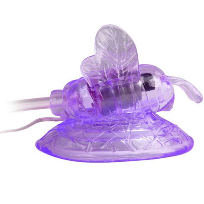 Baile Stimulating - Butterfly Remote Control Vibrator, Clit Stimulator, Purple, Remote Control Included, Beads for More Stimulation