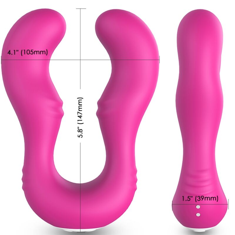 Armony Vibrators- Seraph Vibrator Dublu Control De La Distanță Fuchsia