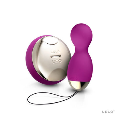 Lelo Hula Beads Deep Rose - Pleasure Beads with Rotation and Vibration, Dimensions 98 x 38 x 37 mm, Rechargeable, Wireless Remote Control