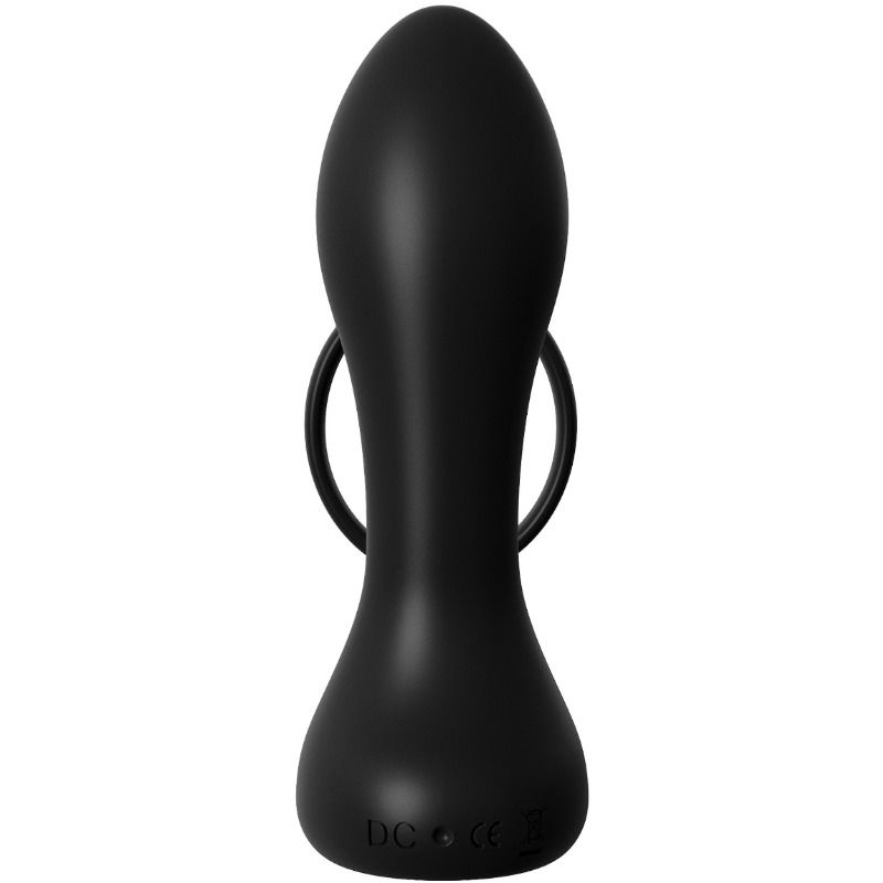 Anal Fantasy Elite Collection - Ass-Gasm Pro Rechargeable Elite Collection - Prostate Stimulation and Cockring - Length: 4.5 in, Width: 1.2 in, Insertable Length: 3.7 in, Inner Diameter: 1.6 in, Weight: 99.22 grams