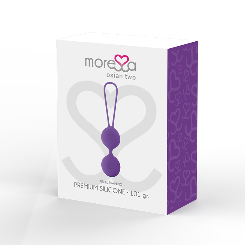 Moressa Osian Doi - Purple Premium Silicone Kegel Balls, Weight 101g, Recommended by Midwives and Gynecologists, 2 Year Warranty