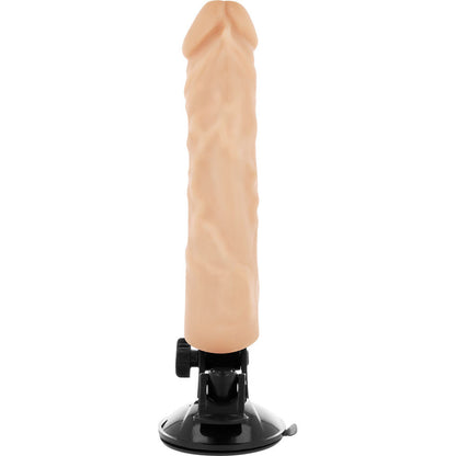 Basecock - Realistic Vibrator With Flesh Remote Control 21 cm, 12 Vibration Modes, Silky TPE Material, Free Falatos