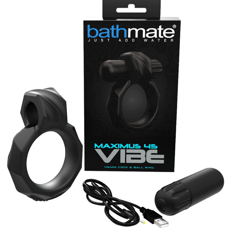 Bathmate - Silicone Maximus VIBE Ring Vibrator with Bullet - 45 mm