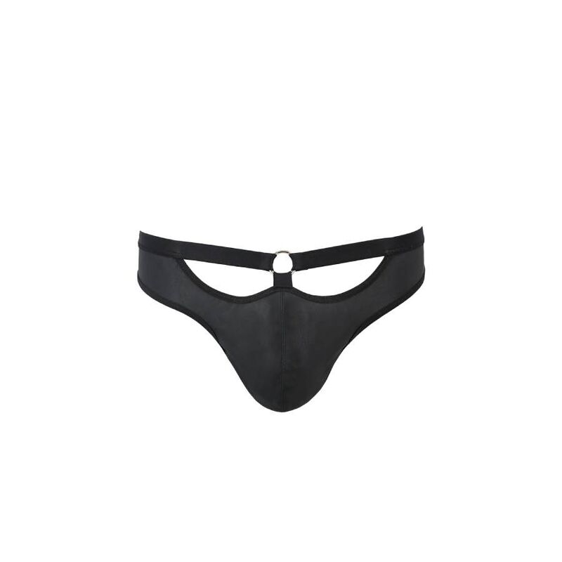 Passion Men - 041 Slip Open Joe Black L/XL Stylish Polyurethane and Polyester Briefs Made in EU