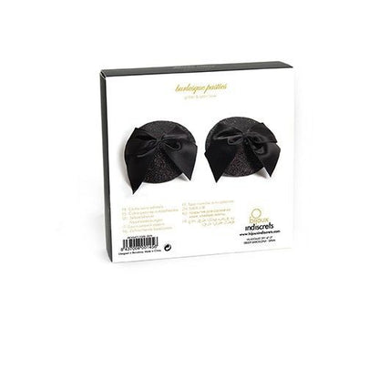 Bijoux Burlesque Pasties - Nipple Covers with Bow, Reusable