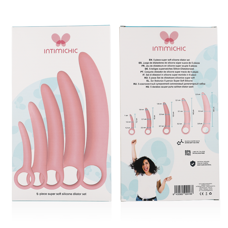 Intimichic - Set of 5 Silicone Dilators for Vaginal Restoration