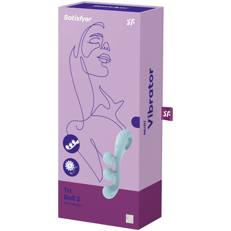 Satisfyer Vibrator- Tri Ball 2 Multi Vibrator Albastru