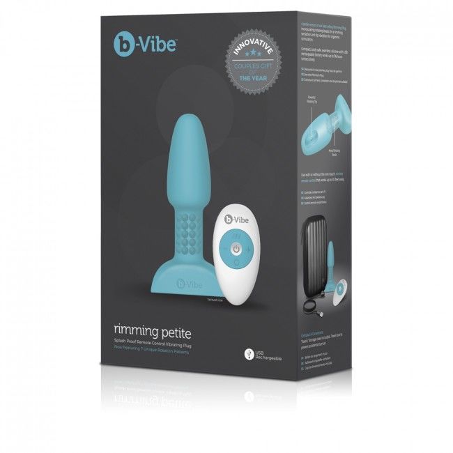 B-Vibe-  Rimming Petite Cu Telecomandă Teal